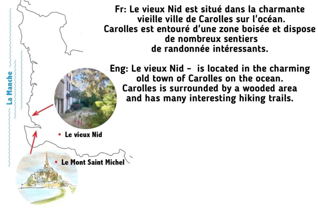"Le Vieux Nid" Villa Carolles Exterior foto